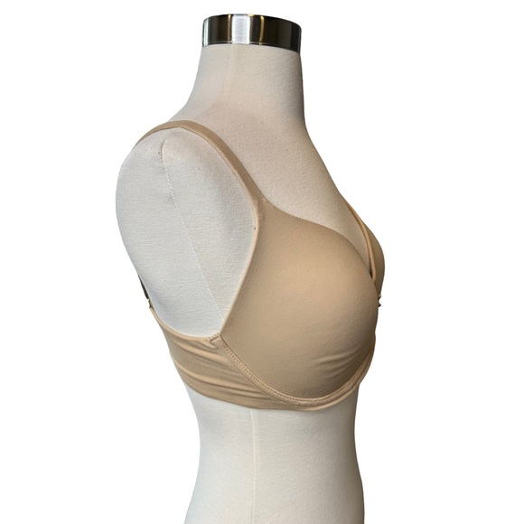 Soma Embraceable Womens Full Coverage Bra Padded Wired Beige 32DDD 32F - Picture 2 of 5